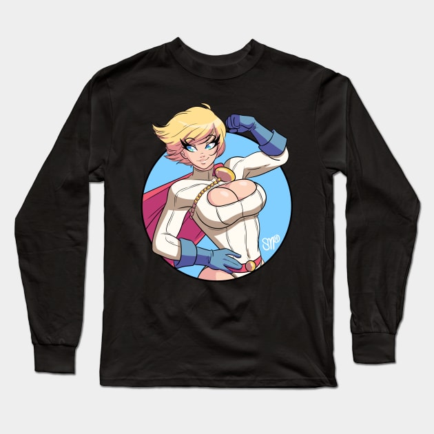 Power Girl Long Sleeve T-Shirt by sgtmadness